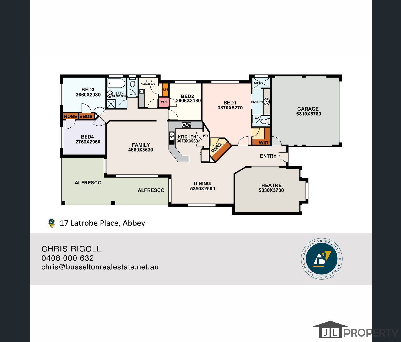 17 Latrobe Place, Abbey, WA 6280